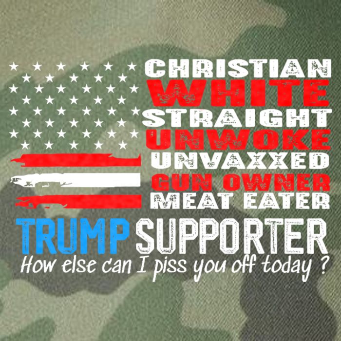 Trump Supporter Christian White Straight Unwoke Unvaxxed Legacy Tie Dye Trucker Hat