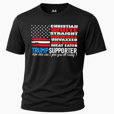 Trump Supporter Christian White Straight Unwoke Unvaxxed Performance Shirt