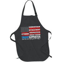Trump Supporter Christian White Straight Unwoke Unvaxxed Apron