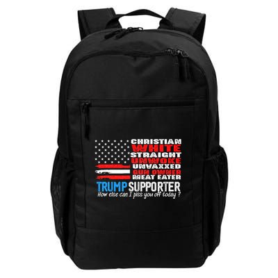 Trump Supporter Christian White Straight Unwoke Unvaxxed Backpack