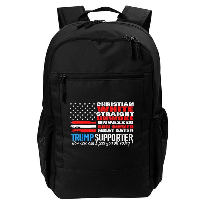 Trump Supporter Christian White Straight Unwoke Unvaxxed Backpack