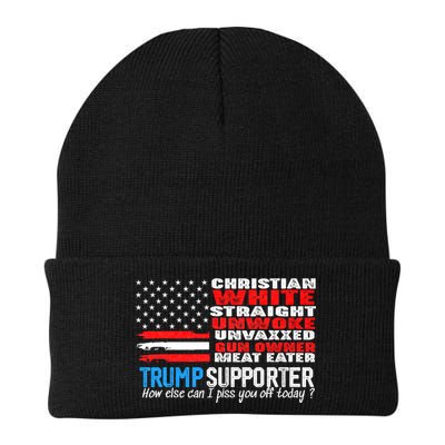 Trump Supporter Christian White Straight Unwoke Unvaxxed Beanie