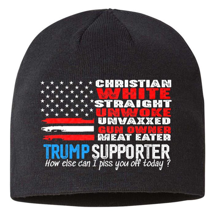 Trump Supporter Christian White Straight Unwoke Unvaxxed Sustainable Beanie