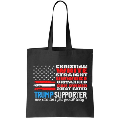 Trump Supporter Christian White Straight Unwoke Unvaxxed Bag