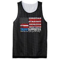 Trump Supporter Christian White Straight Unwoke Unvaxxed Mesh Reversible Basketball Jersey Tank