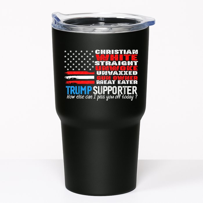 Trump Supporter Christian White Straight Unwoke Unvaxxed Tumbler