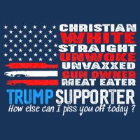 Trump Supporter Christian White Straight Unwoke Unvaxxed Infant Baby Jersey Bodysuit
