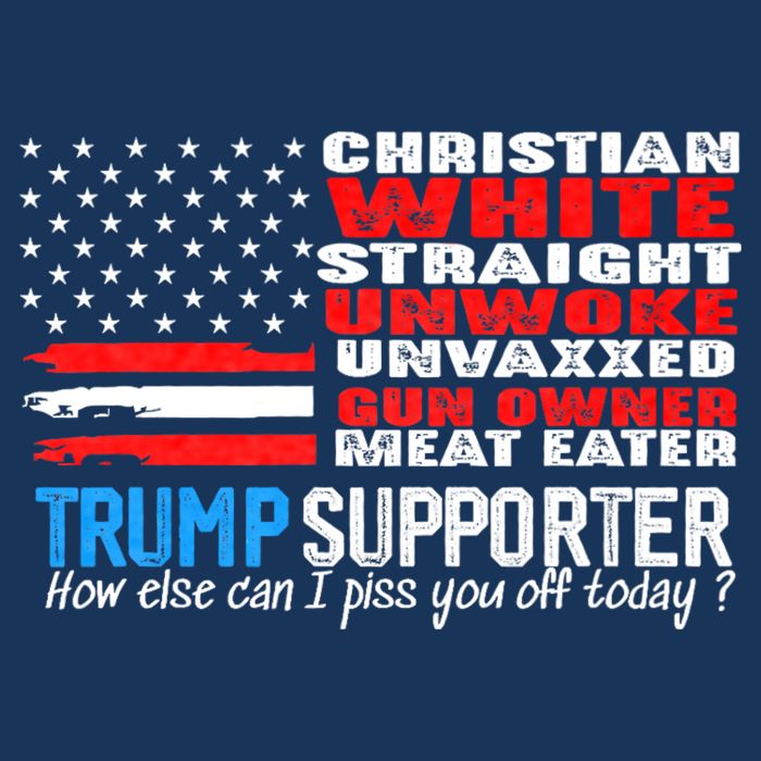 Trump Supporter Christian White Straight Unwoke Unvaxxed Infant Baby Jersey Bodysuit