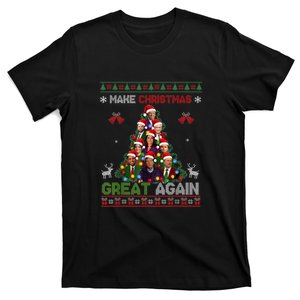 Trump Supporter Christmas Tree Dream Team Daddys Home 45 47 T-Shirt