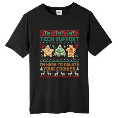 Tech Support Christmas Cookies Funny Christmas Tall Fusion ChromaSoft Performance T-Shirt