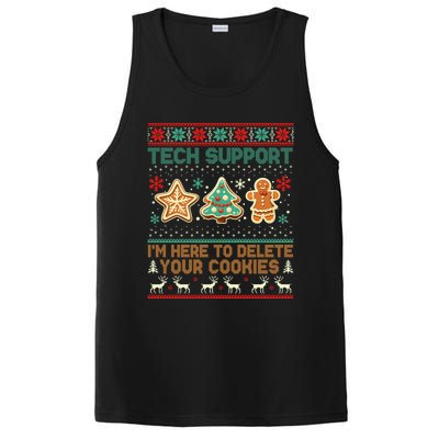 Tech Support Christmas Cookies Funny Christmas PosiCharge Competitor Tank