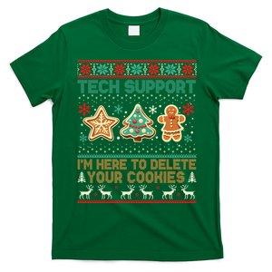 Tech Support Christmas Cookies Funny Christmas T-Shirt