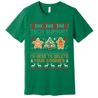 Tech Support Christmas Cookies Funny Christmas Premium T-Shirt