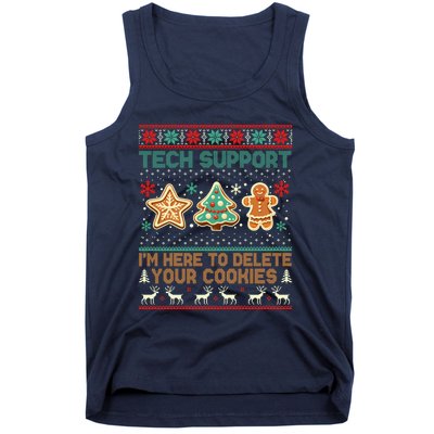 Tech Support Christmas Cookies Funny Christmas Tank Top