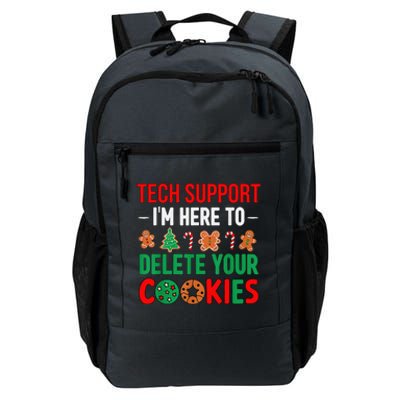 Tech Support Christmas Cookies Funny Christmas Daily Commute Backpack