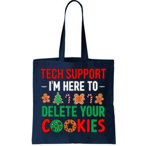 Tech Support Christmas Cookies Funny Christmas Tote Bag