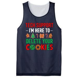 Tech Support Christmas Cookies Funny Christmas Mesh Reversible Basketball Jersey Tank