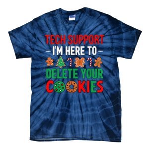 Tech Support Christmas Cookies Funny Christmas Tie-Dye T-Shirt