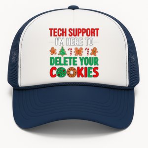 Tech Support Christmas Cookies Funny Christmas Trucker Hat