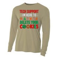 Tech Support Christmas Cookies Funny Christmas Cooling Performance Long Sleeve Crew