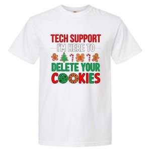 Tech Support Christmas Cookies Funny Christmas Garment-Dyed Heavyweight T-Shirt