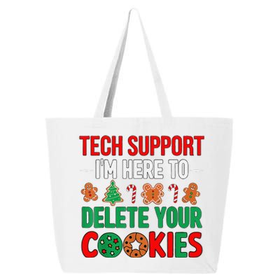 Tech Support Christmas Cookies Funny Christmas 25L Jumbo Tote