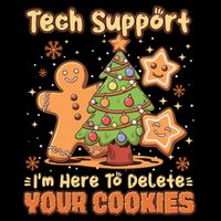Tech Support Christmas Cookies Funny Christmas Tree Daily Commute Backpack