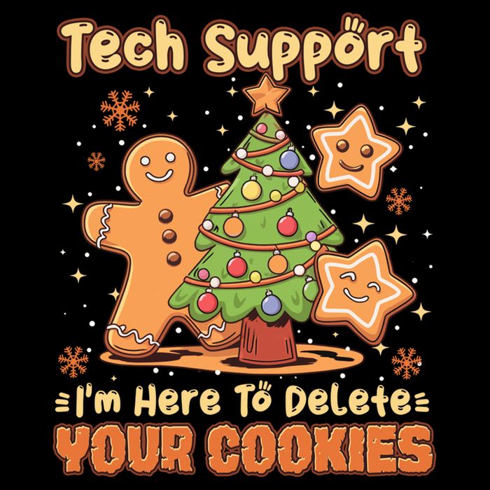 Tech Support Christmas Cookies Funny Christmas Tree Daily Commute Backpack
