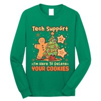 Tech Support Christmas Cookies Funny Christmas Tree Long Sleeve Shirt