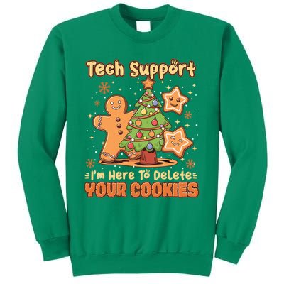 Tech Support Christmas Cookies Funny Christmas Tree Sweatshirt