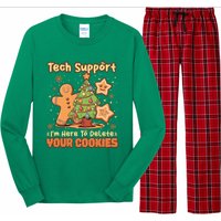 Tech Support Christmas Cookies Funny Christmas Tree Long Sleeve Pajama Set