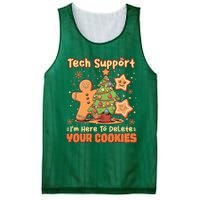 Tech Support Christmas Cookies Funny Christmas Tree Mesh Reversible Basketball Jersey Tank