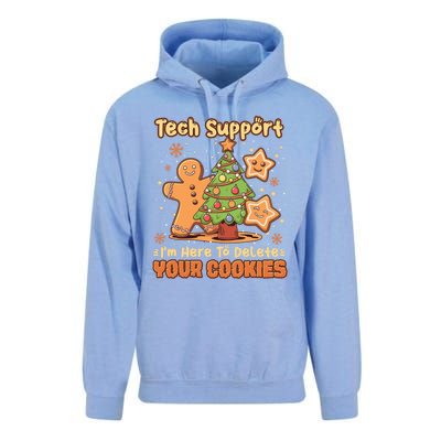 Tech Support Christmas Cookies Funny Christmas Tree Unisex Surf Hoodie