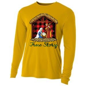 True Story Christmas Nativity Jesus Christian Christmas Cooling Performance Long Sleeve Crew