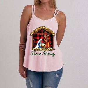 True Story Christmas Nativity Jesus Christian Christmas Women's Strappy Tank