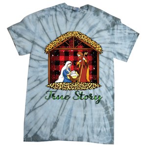 True Story Christmas Nativity Jesus Christian Christmas Tie-Dye T-Shirt