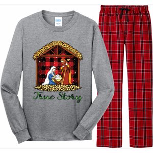 True Story Christmas Nativity Jesus Christian Christmas Long Sleeve Pajama Set