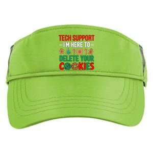 Tech Support Christmas Cookies Funny Christmas Tree Candy Cane Gingerbread Adult Drive Performance Visor