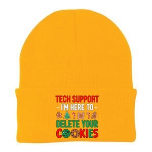 Tech Support Christmas Cookies Funny Christmas Tree Candy Cane Gingerbread Knit Cap Winter Beanie