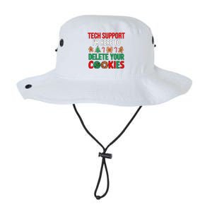 Tech Support Christmas Cookies Funny Christmas Tree Candy Cane Gingerbread Legacy Cool Fit Booney Bucket Hat