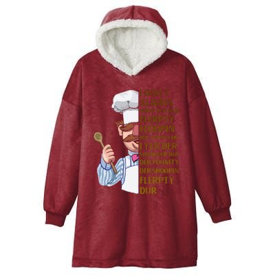 The Swedish Chef I Dont Always Herdy Dur Mur Hooded Wearable Blanket