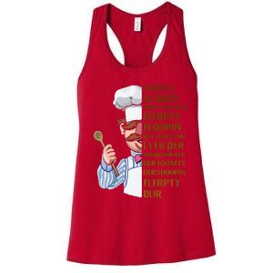 The Swedish Chef I Dont Always Herdy Dur Mur Women's Racerback Tank