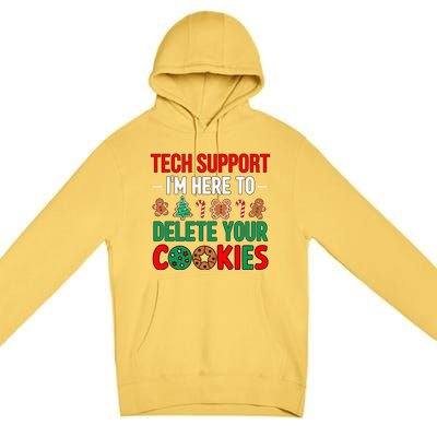 Tech Support Christmas Cookies Funny Christmas Premium Pullover Hoodie