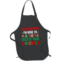Tech Support Christmas Cookies Funny Christmas Full-Length Apron With Pockets
