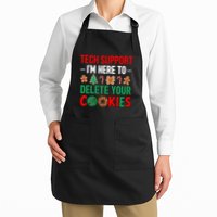 Tech Support Christmas Cookies Funny Christmas Full-Length Apron With Pockets