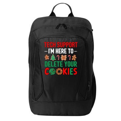 Tech Support Christmas Cookies Funny Christmas City Backpack