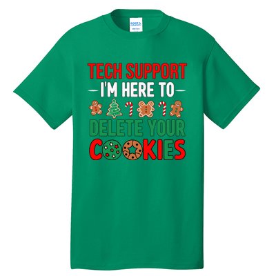 Tech Support Christmas Cookies Funny Christmas Tall T-Shirt