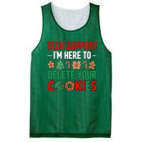 Tech Support Christmas Cookies Funny Christmas Mesh Reversible Basketball Jersey Tank