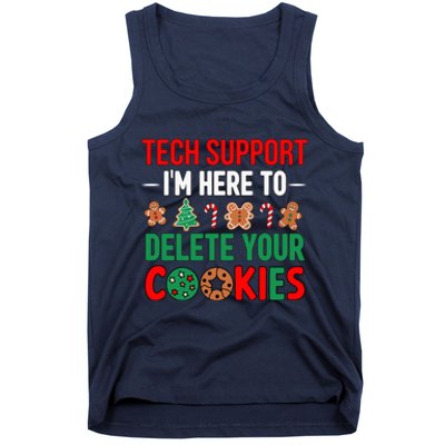 Tech Support Christmas Cookies Funny Christmas Tank Top