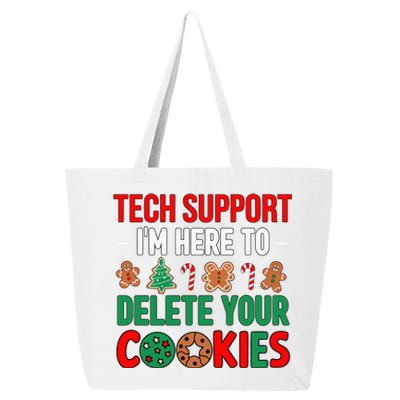 Tech Support Christmas Cookies Funny Christmas 25L Jumbo Tote